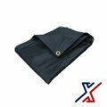 X1 Tools 20 ft x 10 ft Heavy Duty Tarp, Black X1T-CAN-MES-BLA-1020